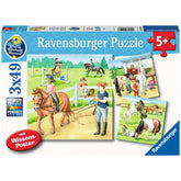 Ravensburger - Une journée aux écuries - 3x49 pièces - Puzzles